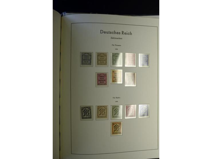 1872/1945, postfrische und ungebrauchte, reichhaltige Sammlung mit guten Farben, Abarten etc., ab Weimar kpl., dabei vieles m