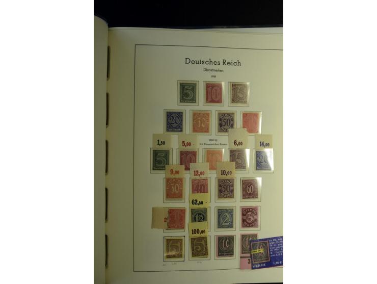1872/1945, postfrische und ungebrauchte, reichhaltige Sammlung mit guten Farben, Abarten etc., ab Weimar kpl., dabei vieles m