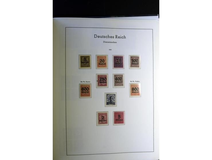 1872/1945, postfrische und ungebrauchte, reichhaltige Sammlung mit guten Farben, Abarten etc., ab Weimar kpl., dabei vieles m