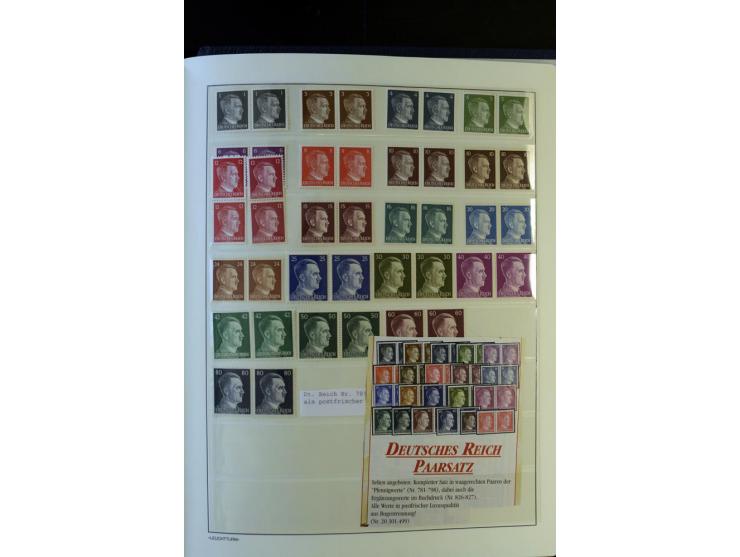 1872/1945, postfrische und ungebrauchte, reichhaltige Sammlung mit guten Farben, Abarten etc., ab Weimar kpl., dabei vieles m