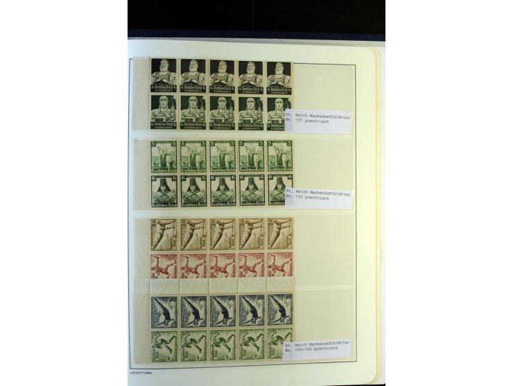 1872/1945, postfrische und ungebrauchte, reichhaltige Sammlung mit guten Farben, Abarten etc., ab Weimar kpl., dabei vieles m
