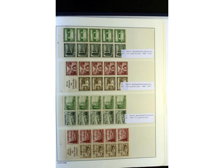 1872/1945, postfrische und ungebrauchte, reichhaltige Sammlung mit guten Farben, Abarten etc., ab Weimar kpl., dabei vieles m