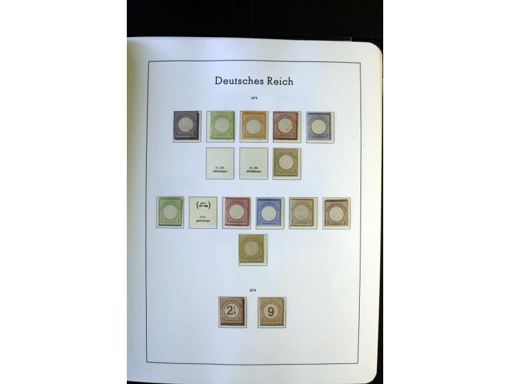1872/1945, postfrische und ungebrauchte, reichhaltige Sammlung mit guten Farben, Abarten etc., ab Weimar kpl., dabei vieles m
