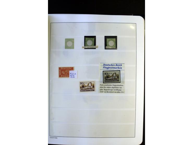 1872/1945, postfrische und ungebrauchte, reichhaltige Sammlung mit guten Farben, Abarten etc., ab Weimar kpl., dabei vieles m