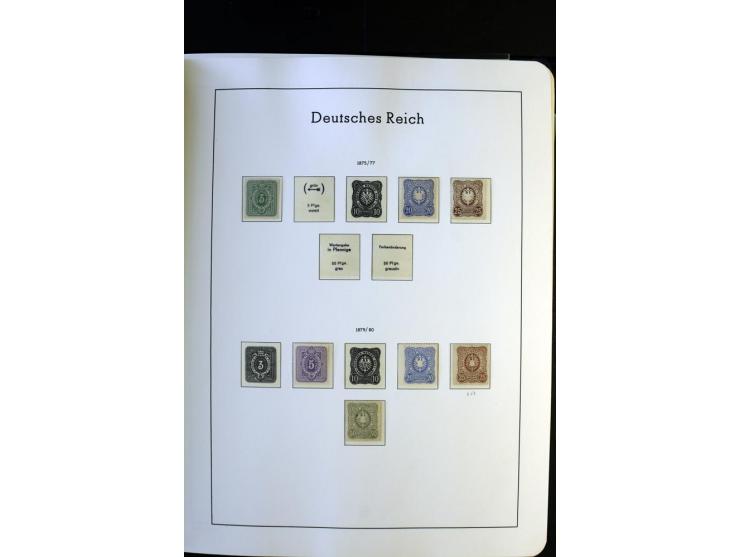 1872/1945, postfrische und ungebrauchte, reichhaltige Sammlung mit guten Farben, Abarten etc., ab Weimar kpl., dabei vieles m