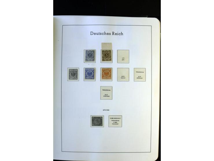 1872/1945, postfrische und ungebrauchte, reichhaltige Sammlung mit guten Farben, Abarten etc., ab Weimar kpl., dabei vieles m