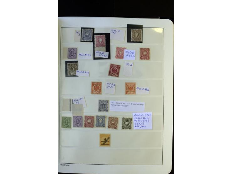 1872/1945, postfrische und ungebrauchte, reichhaltige Sammlung mit guten Farben, Abarten etc., ab Weimar kpl., dabei vieles m