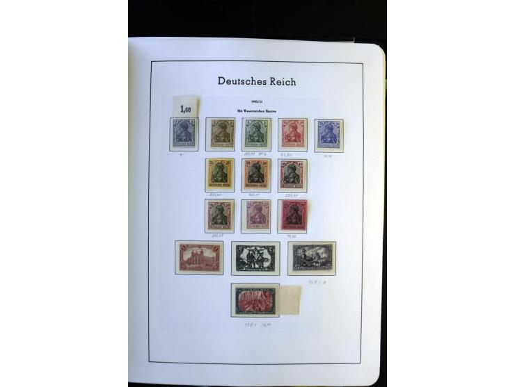 1872/1945, postfrische und ungebrauchte, reichhaltige Sammlung mit guten Farben, Abarten etc., ab Weimar kpl., dabei vieles m