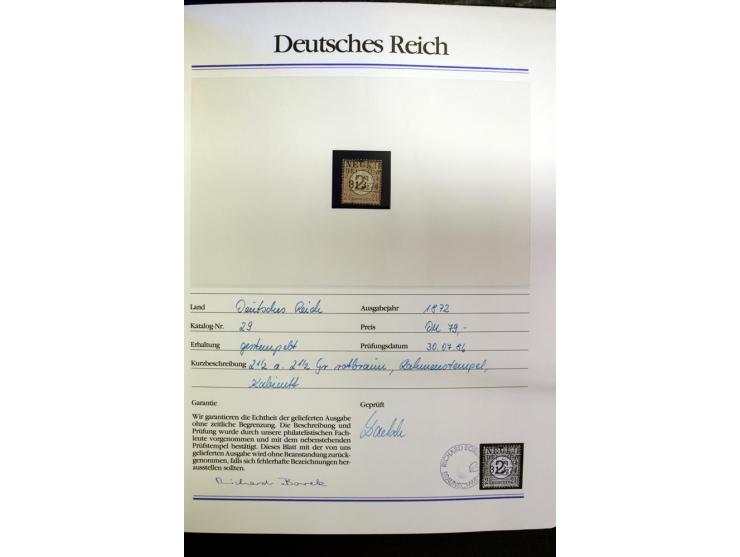 1872/1945, postfrische, ungebrauchte und gestempelte Sammlung mit vielen besseren Ausgaben wie Mi.-Nr. 66, 178, 179, 181 etc.