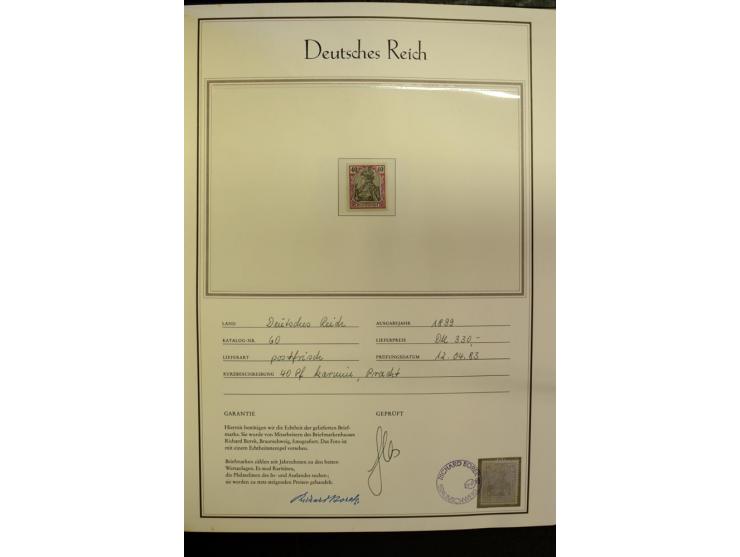 1872/1945, postfrische, ungebrauchte und gestempelte Sammlung mit vielen besseren Ausgaben wie Mi.-Nr. 66, 178, 179, 181 etc.