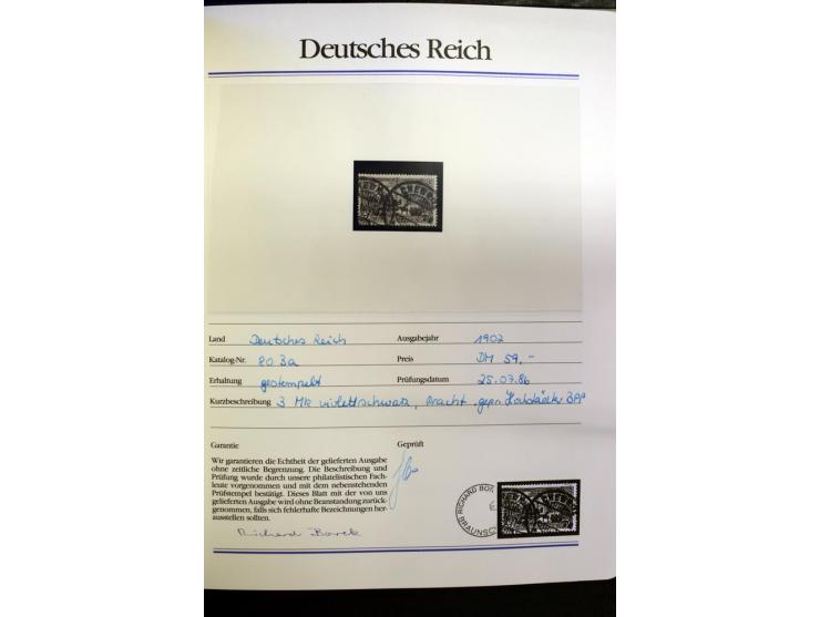 1872/1945, postfrische, ungebrauchte und gestempelte Sammlung mit vielen besseren Ausgaben wie Mi.-Nr. 66, 178, 179, 181 etc.
