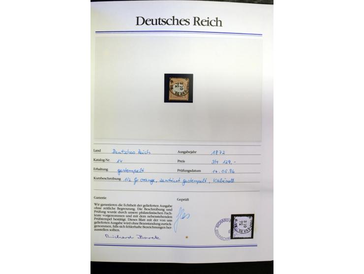 1872/1945, postfrische, ungebrauchte und gestempelte Sammlung mit vielen besseren Ausgaben wie Mi.-Nr. 66, 178, 179, 181 etc.