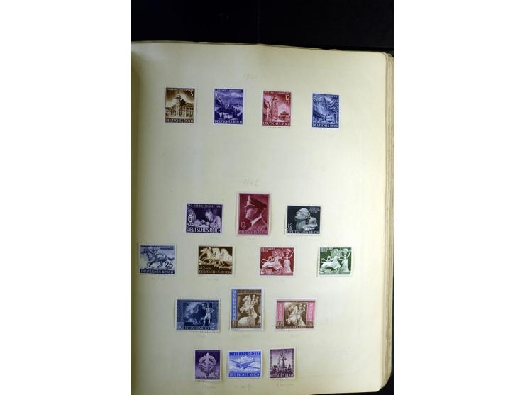 1872/1945, ungebrauchte und gestempelte Sammlung besseren Brustschilden, später u.a. Block 1-3 ungebraucht sowie ein Teil Zus