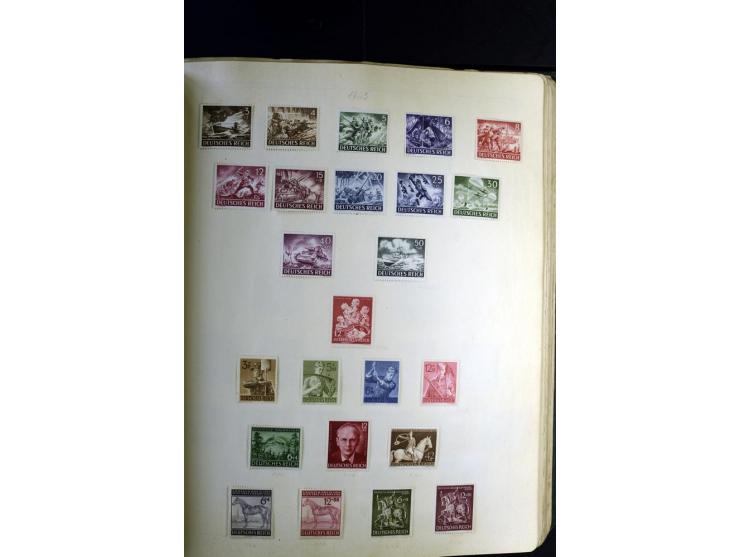 1872/1945, ungebrauchte und gestempelte Sammlung besseren Brustschilden, später u.a. Block 1-3 ungebraucht sowie ein Teil Zus
