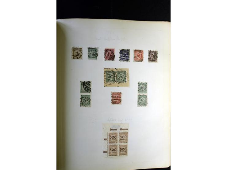 1872/1945, ungebrauchte und gestempelte Sammlung besseren Brustschilden, später u.a. Block 1-3 ungebraucht sowie ein Teil Zus