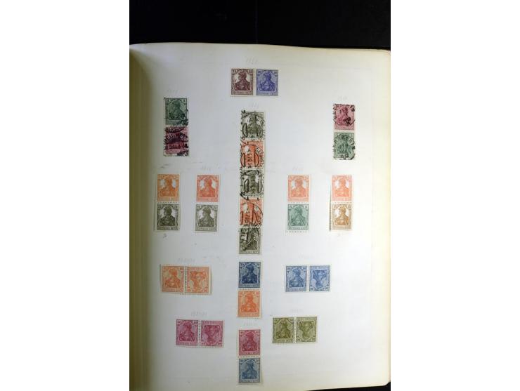 1872/1945, ungebrauchte und gestempelte Sammlung besseren Brustschilden, später u.a. Block 1-3 ungebraucht sowie ein Teil Zus