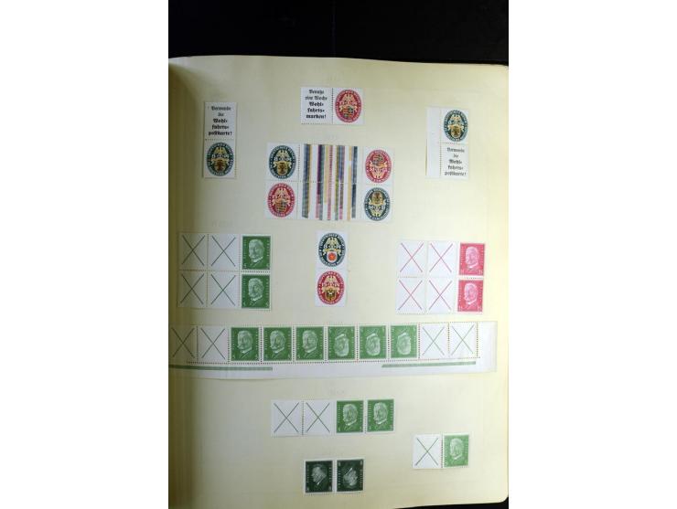 1872/1945, ungebrauchte und gestempelte Sammlung besseren Brustschilden, später u.a. Block 1-3 ungebraucht sowie ein Teil Zus