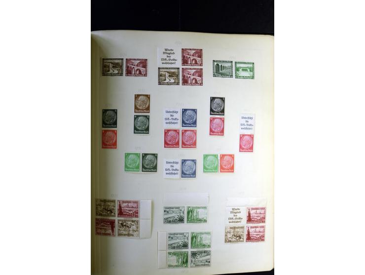 1872/1945, ungebrauchte und gestempelte Sammlung besseren Brustschilden, später u.a. Block 1-3 ungebraucht sowie ein Teil Zus