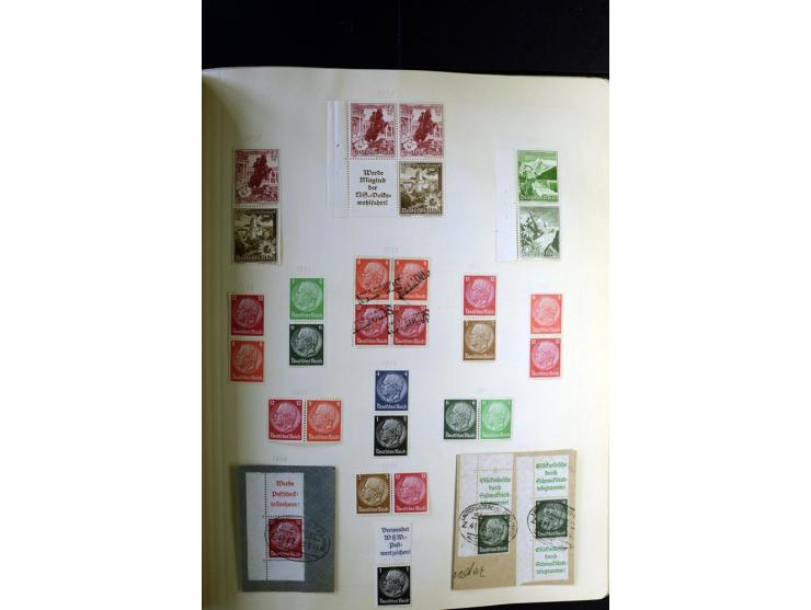 1872/1945, ungebrauchte und gestempelte Sammlung besseren Brustschilden, später u.a. Block 1-3 ungebraucht sowie ein Teil Zus