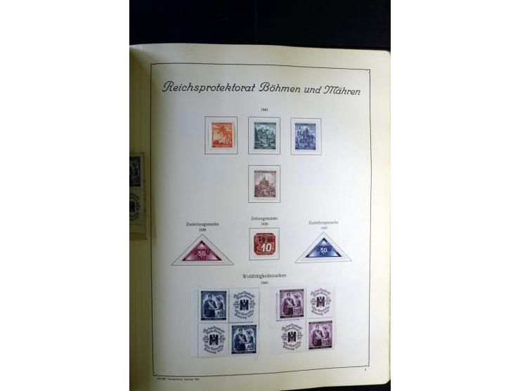 1872/1945, ungebrauchte und gestempelte Sammlung besseren Brustschilden, später u.a. Block 1-3 ungebraucht sowie ein Teil Zus