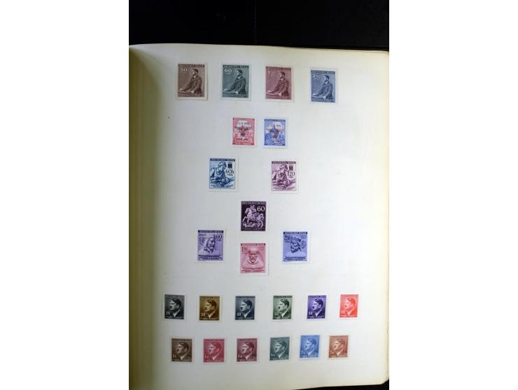 1872/1945, ungebrauchte und gestempelte Sammlung besseren Brustschilden, später u.a. Block 1-3 ungebraucht sowie ein Teil Zus