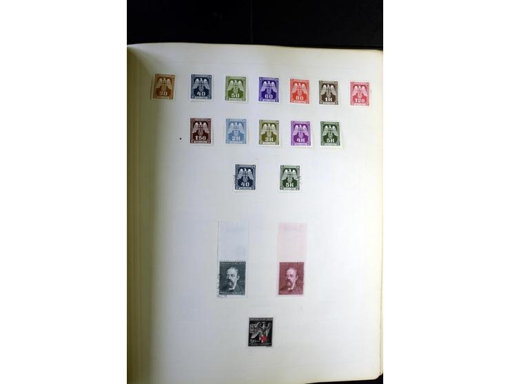 1872/1945, ungebrauchte und gestempelte Sammlung besseren Brustschilden, später u.a. Block 1-3 ungebraucht sowie ein Teil Zus