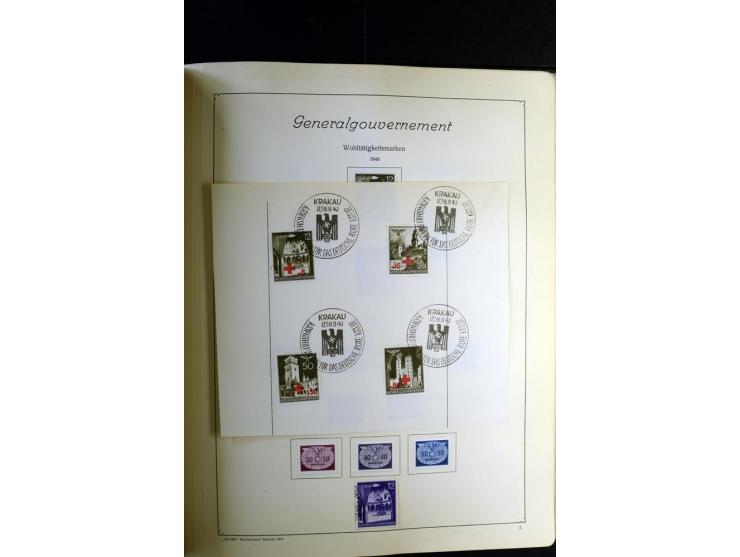 1872/1945, ungebrauchte und gestempelte Sammlung besseren Brustschilden, später u.a. Block 1-3 ungebraucht sowie ein Teil Zus