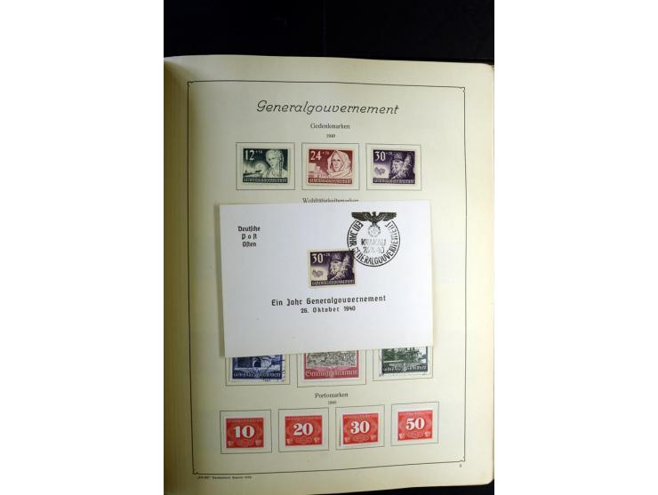 1872/1945, ungebrauchte und gestempelte Sammlung besseren Brustschilden, später u.a. Block 1-3 ungebraucht sowie ein Teil Zus