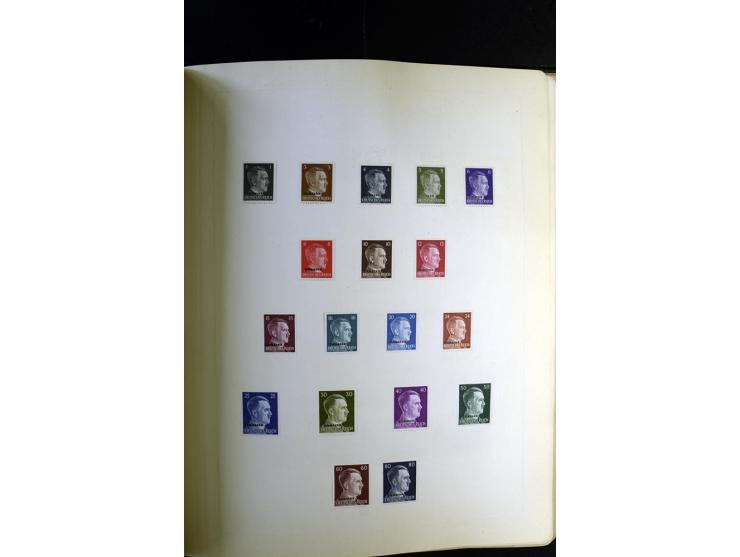 1872/1945, ungebrauchte und gestempelte Sammlung besseren Brustschilden, später u.a. Block 1-3 ungebraucht sowie ein Teil Zus