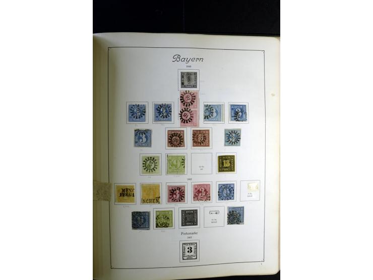 1872/1945, ungebrauchte und gestempelte Sammlung besseren Brustschilden, später u.a. Block 1-3 ungebraucht sowie ein Teil Zus