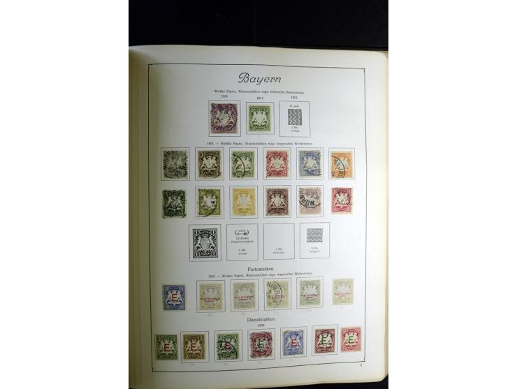 1872/1945, ungebrauchte und gestempelte Sammlung besseren Brustschilden, später u.a. Block 1-3 ungebraucht sowie ein Teil Zus