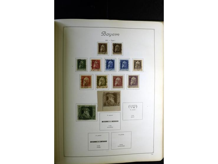 1872/1945, ungebrauchte und gestempelte Sammlung besseren Brustschilden, später u.a. Block 1-3 ungebraucht sowie ein Teil Zus