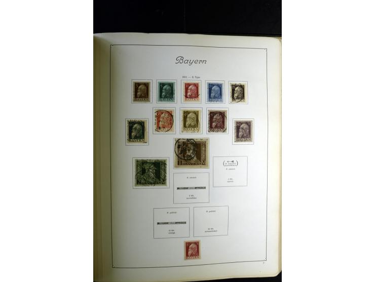 1872/1945, ungebrauchte und gestempelte Sammlung besseren Brustschilden, später u.a. Block 1-3 ungebraucht sowie ein Teil Zus