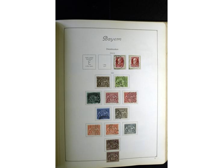 1872/1945, ungebrauchte und gestempelte Sammlung besseren Brustschilden, später u.a. Block 1-3 ungebraucht sowie ein Teil Zus
