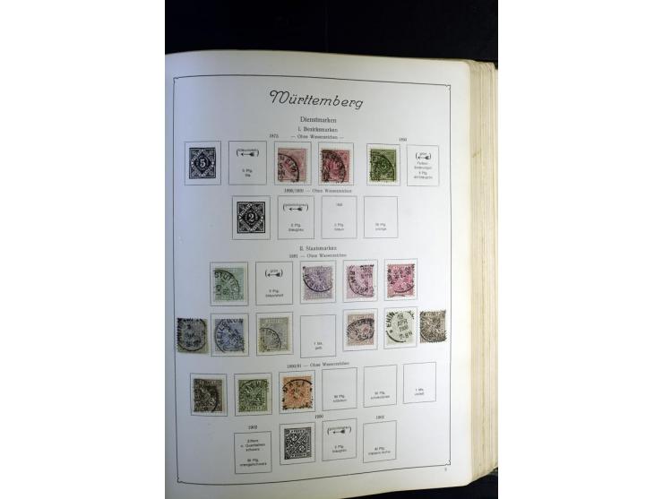 1872/1945, ungebrauchte und gestempelte Sammlung besseren Brustschilden, später u.a. Block 1-3 ungebraucht sowie ein Teil Zus
