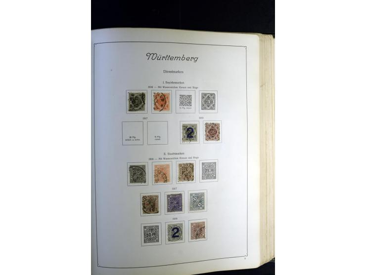 1872/1945, ungebrauchte und gestempelte Sammlung besseren Brustschilden, später u.a. Block 1-3 ungebraucht sowie ein Teil Zus