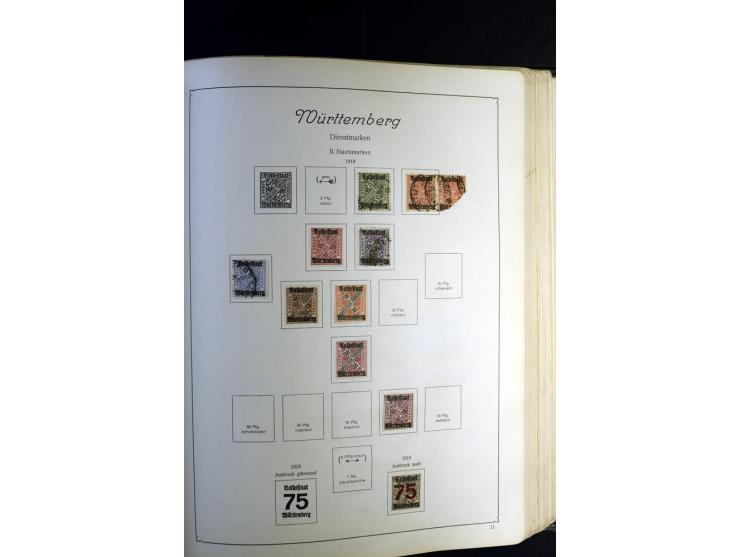 1872/1945, ungebrauchte und gestempelte Sammlung besseren Brustschilden, später u.a. Block 1-3 ungebraucht sowie ein Teil Zus