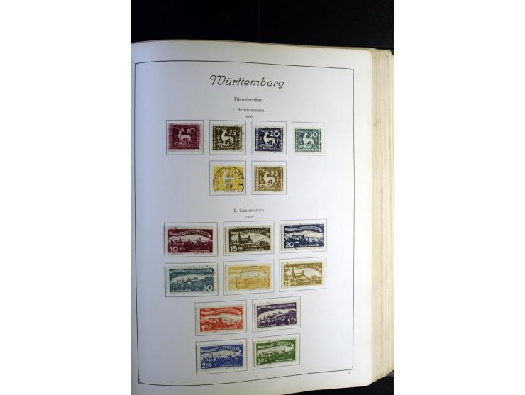 1872/1945, ungebrauchte und gestempelte Sammlung besseren Brustschilden, später u.a. Block 1-3 ungebraucht sowie ein Teil Zus