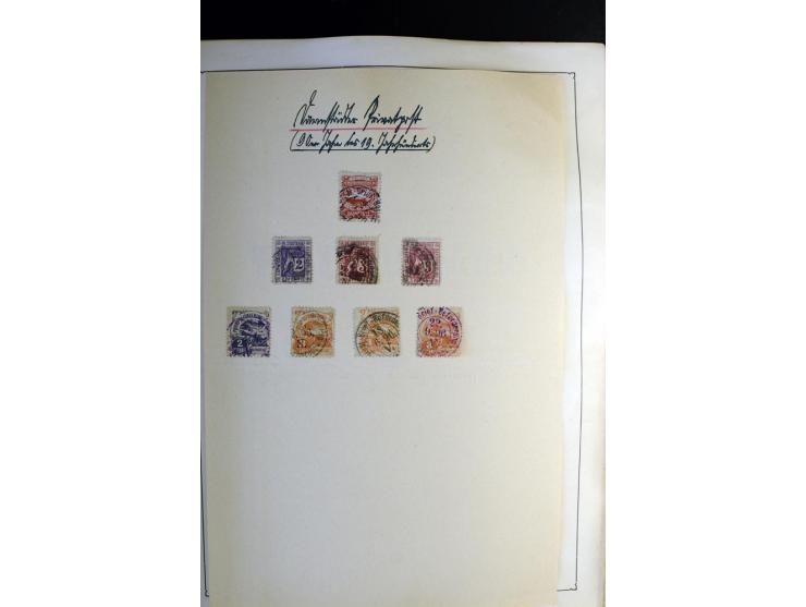 1872/1945, ungebrauchte und gestempelte Sammlung besseren Brustschilden, später u.a. Block 1-3 ungebraucht sowie ein Teil Zus