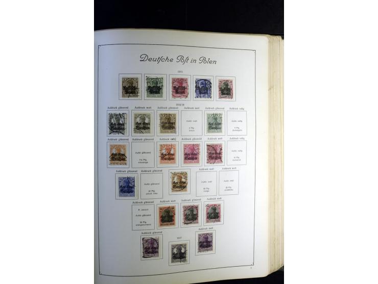 1872/1945, ungebrauchte und gestempelte Sammlung besseren Brustschilden, später u.a. Block 1-3 ungebraucht sowie ein Teil Zus