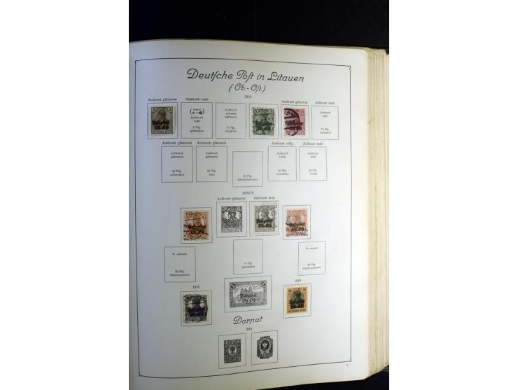 1872/1945, ungebrauchte und gestempelte Sammlung besseren Brustschilden, später u.a. Block 1-3 ungebraucht sowie ein Teil Zus