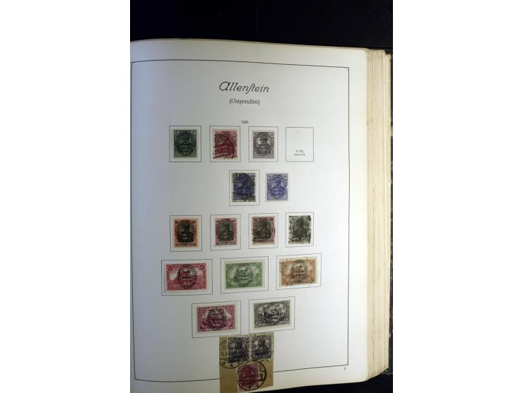 1872/1945, ungebrauchte und gestempelte Sammlung besseren Brustschilden, später u.a. Block 1-3 ungebraucht sowie ein Teil Zus