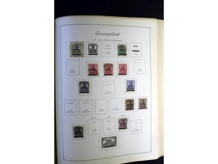 1872/1945, ungebrauchte und gestempelte Sammlung besseren Brustschilden, später u.a. Block 1-3 ungebraucht sowie ein Teil Zus