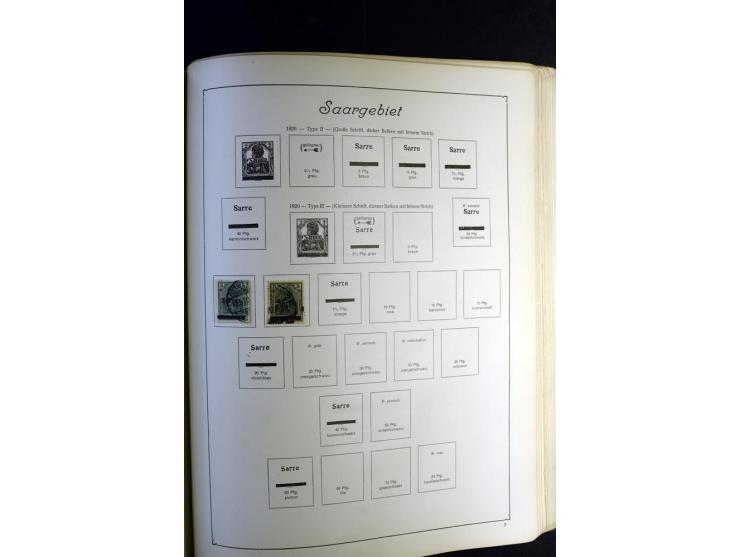 1872/1945, ungebrauchte und gestempelte Sammlung besseren Brustschilden, später u.a. Block 1-3 ungebraucht sowie ein Teil Zus