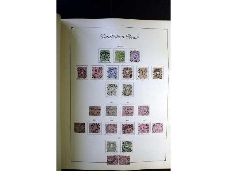 1872/1945, ungebrauchte und gestempelte Sammlung besseren Brustschilden, später u.a. Block 1-3 ungebraucht sowie ein Teil Zus