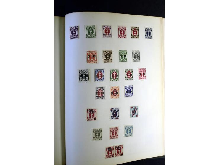 1872/1945, ungebrauchte und gestempelte Sammlung besseren Brustschilden, später u.a. Block 1-3 ungebraucht sowie ein Teil Zus