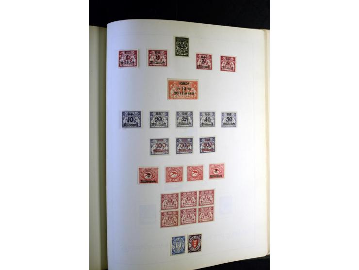 1872/1945, ungebrauchte und gestempelte Sammlung besseren Brustschilden, später u.a. Block 1-3 ungebraucht sowie ein Teil Zus