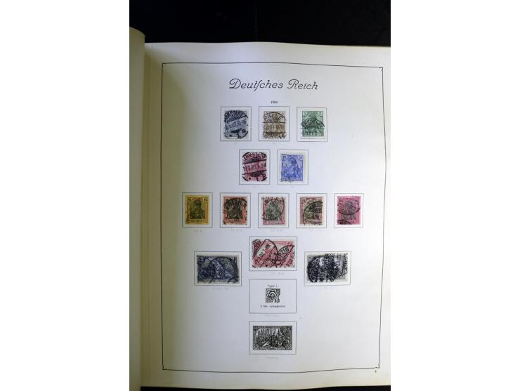 1872/1945, ungebrauchte und gestempelte Sammlung besseren Brustschilden, später u.a. Block 1-3 ungebraucht sowie ein Teil Zus