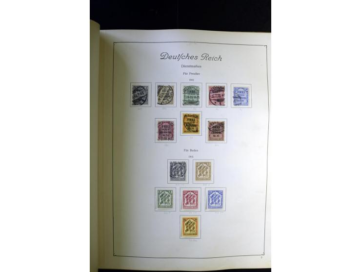 1872/1945, ungebrauchte und gestempelte Sammlung besseren Brustschilden, später u.a. Block 1-3 ungebraucht sowie ein Teil Zus