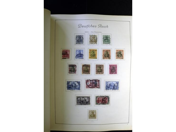 1872/1945, ungebrauchte und gestempelte Sammlung besseren Brustschilden, später u.a. Block 1-3 ungebraucht sowie ein Teil Zus